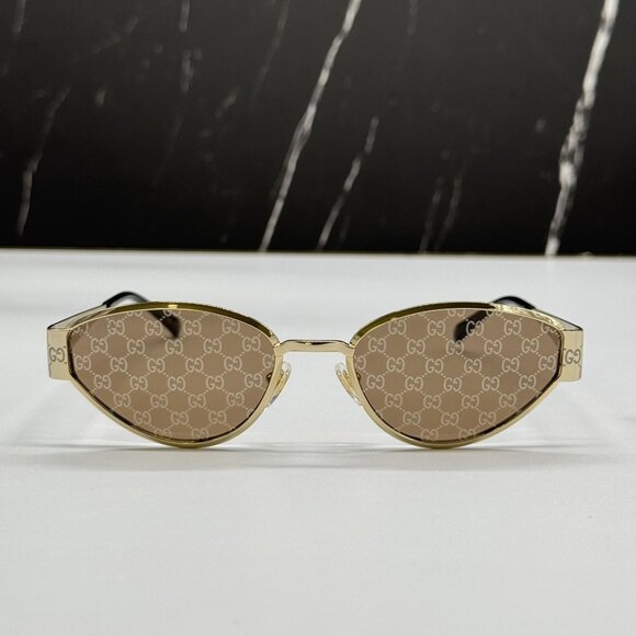 NEW GUCCI SUNGLASSES GOLD WOMEN CAT EYE EYEWEAR GUCCI GG1853S 003 main image 11